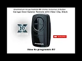How to Program Garage Opener Chamberlain Clicker Universal 2-Button