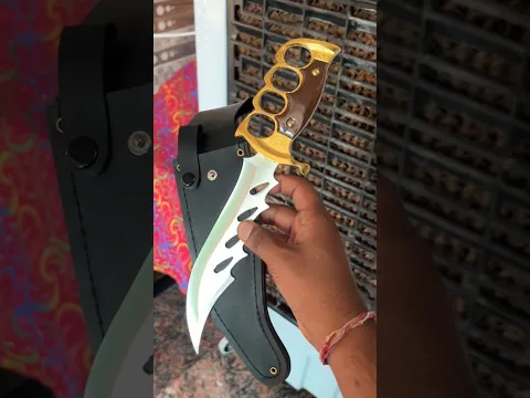 4 Finger Knife ⚡ रैंबो चाकू  knuckles Duster Dagger #shortsfeed