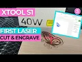 XTool S1 40W Laser First Engrave Score and Cut for Beginners
