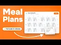 How To Create a Meal Plan in Scraler