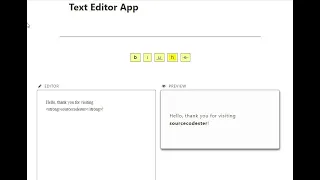 Simple Text Editor App using JavaScript