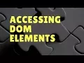 Accessing DOM elements using Javascript GTCoding