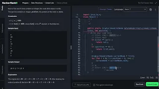 11 HackerRank Delete a Node Step-by-Step Solution