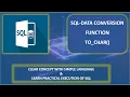 How to Write a SQL-TO - CHAR Function Oracle SQL SQL in Hindi Learn For Grow Concept