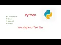 Create a text file using Python Write Read Delete Append Python with text files