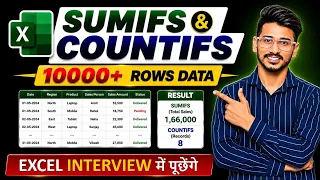 Excel Formula - SUMIFS & COUNTIFS | How To Apply SUMIF and COUNTIF formula in Excel | Computer Gyan