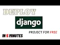 Deploy a Django App for Free Free Django Web Hosting PythonAnywhere