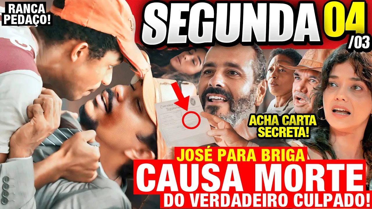 RENASCER - Capítulo de hoje 04/03 SEGUNDA - Resumo Completo da Novela Renascer Hoje 04/03/24