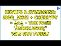 DevOps SysAdmins mod - wsgi cherrypy 404