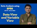 Data Entry in Variable view and Data View in SPSS Dr Atman Shah