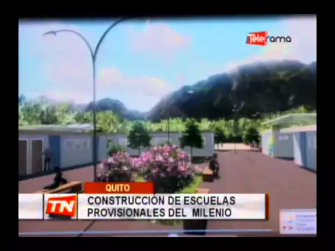 Construcción de escuelas provisionales del milenio