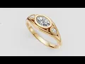 CrossGems 3-stone split shank ring tutorial