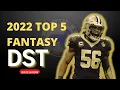Fantasy Football Goat Top 5 DST 2022