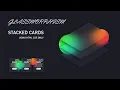 Glassmorphism Stacked Cards Hover Effects Using HTML CSS