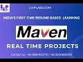 Mastering Maven Real Time Project Maven project to managing dependencies