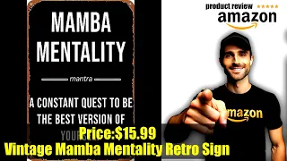 Buy Mamba Mentality Definition Poster Retro Metal Tin Sign Vintage Wall Decor Signs Metal Poster