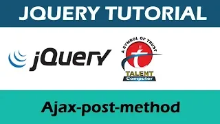 jQuery Tutorial JQuery Tutorial for Beginners Ajax-Post method