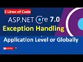 How to implement global exception handling in ASP NET Core Web API 7 0