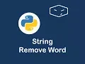 string remove word in python