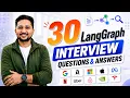 30 LangGraph Interview Questions Answers StateGraph Checkpointing Multi-Agent