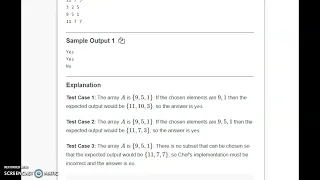 Chef and Subset Additions CODECHEF