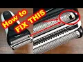 How to fix the blade of a foil shaver shaver cutter head
