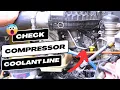 Freightliner Cascadia DD13 DD15 Air Compressor Coolant Leak