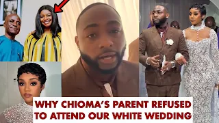Davido Reveal Real Reason Why His Wife Chioma S Parent Didn T Attend Their Miami White Wedding 
