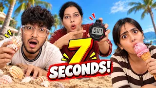 7 Second Challenge with Ishu & Dishu 😳 | Goa Vlog