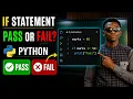 Check Pass or Fail Using Python If Statement