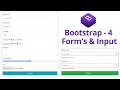 Forms Inputs in Bootstrap Bootstrap 4 Tutorial for Beginners - 16