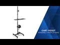 CART-PC02T Mobile Computer Workstation Assembly by VIVO