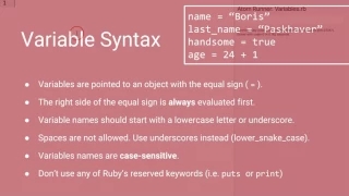 Learn to Code with Ruby - Section 02