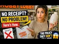 How to return an item to Hobby Lobby without a receipt