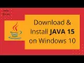 JDK 15 Download Installation Java 15 Software Downloading Installing on Windows 10 x64