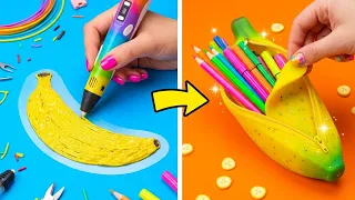 FOURNITURES SCOLAIRES DIY FACILES !Créations avec du ruban nano contre astuces créatives par 123 GO!