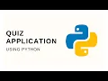 Quiz Application In Python using dictionary list and for loop