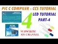 Embedded C Tutorial LED Tutorial with PIC16F877A Part 4 in