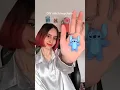 DIY stitch keychain with clay