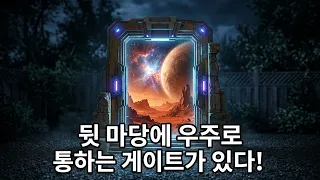 평범한 가정집 뒷 마당에 우주 게이트가 있다면?