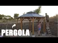 We re starting the summer kitchen project by installing a pergola