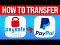 How To Transfer Paysafecard To Paypal 2026 Easy Method