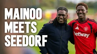 Kobbie Mainoo Meets Clarence Seedorf! | UEFA Champions League