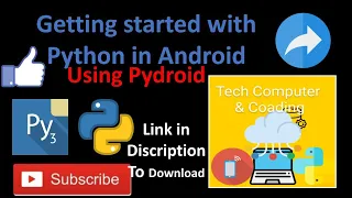How to install python in Android using Pydroid Getting started with Python
