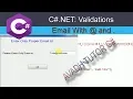 email validation in c
