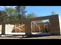 Menards Garage 24 x 48 Kit Framing Part V