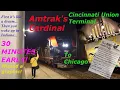 Amtrak s Cardinal - Cincinnati Union Terminal to Chicago in the Baggage Dorm