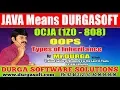 OCJA 1Z0 - 808 Java SE 8 Programmer I OOPS