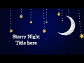 Star and Moon Sky Animation After Effects Template