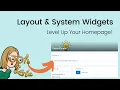 Brightspace Homepage Layout System Widgets Tutorial for Teachers